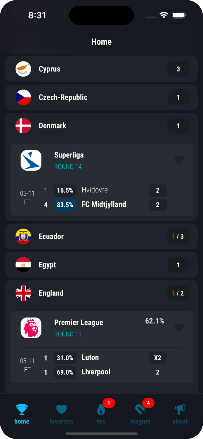 preBet - soccer predictions