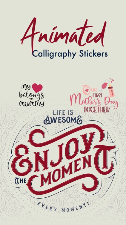 Animated Calligraphy Stickers