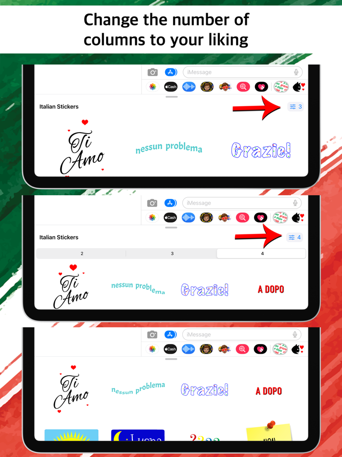 Italian to English Stickers
