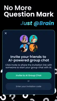 brain - group chat with ai bot iphone screenshot 2