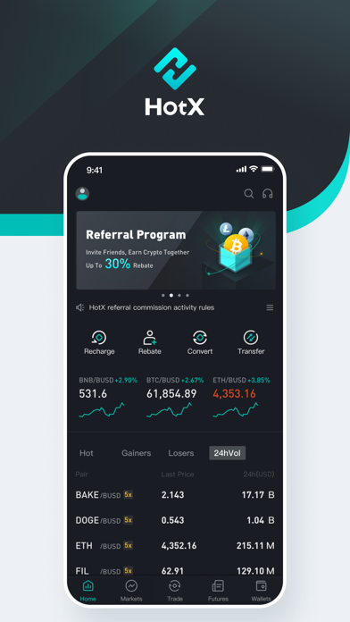 HotX：Buy & Sell BTC,ETH,Doge Screenshot