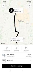 fonaCAB Belfast screenshot #3 for iPhone