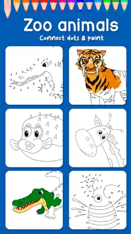 Game screenshot Zoo Animals Coloring Book Game mod apk