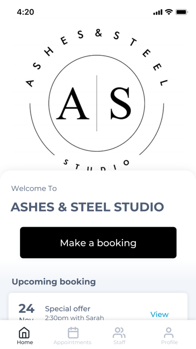 ASHES & STEEL STUDIO Screenshot 1 - AppWisp.com ASHES & STEEL STUDIO Screenshot 1 - AppWisp.com