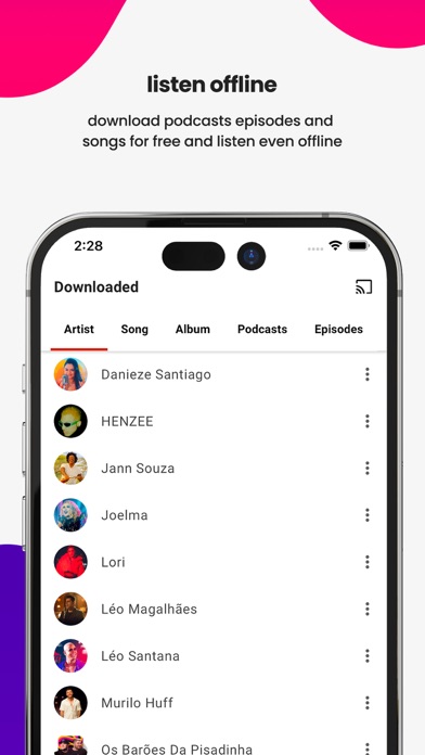 Palco MP3: Music and podcasts Screenshot