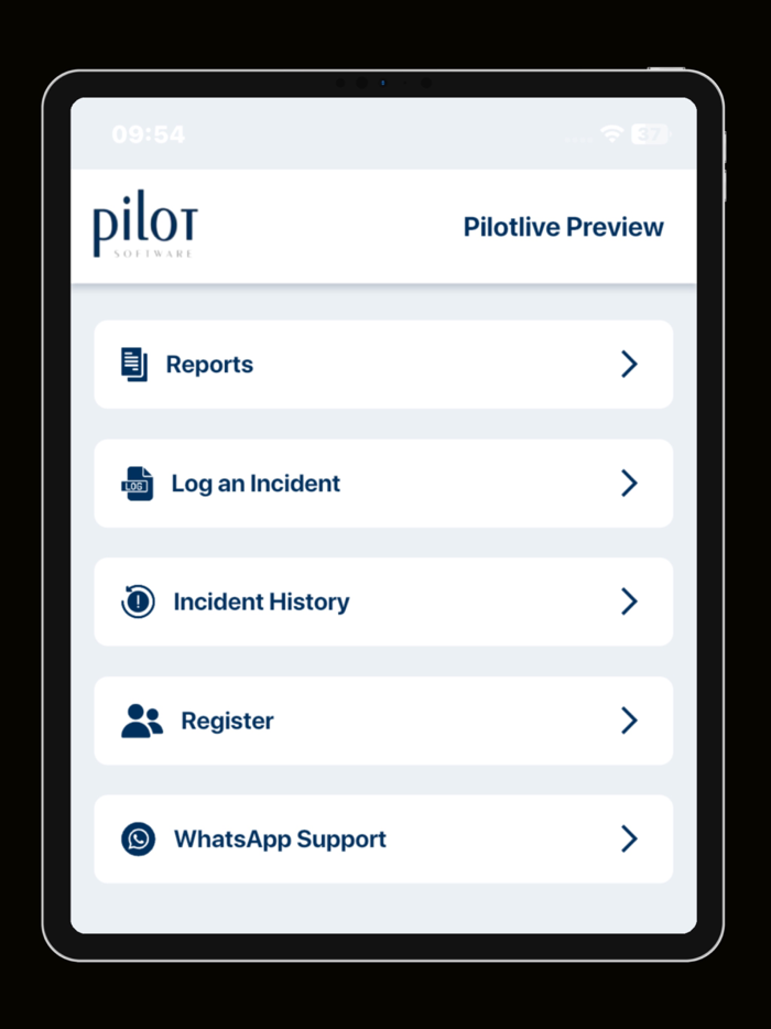 PilotLive Mobile Reporting