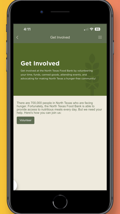 North Texas Food Bank Screenshot