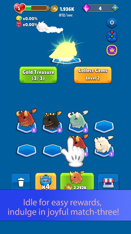 Greedy Dragon : Match 3 Tycoon