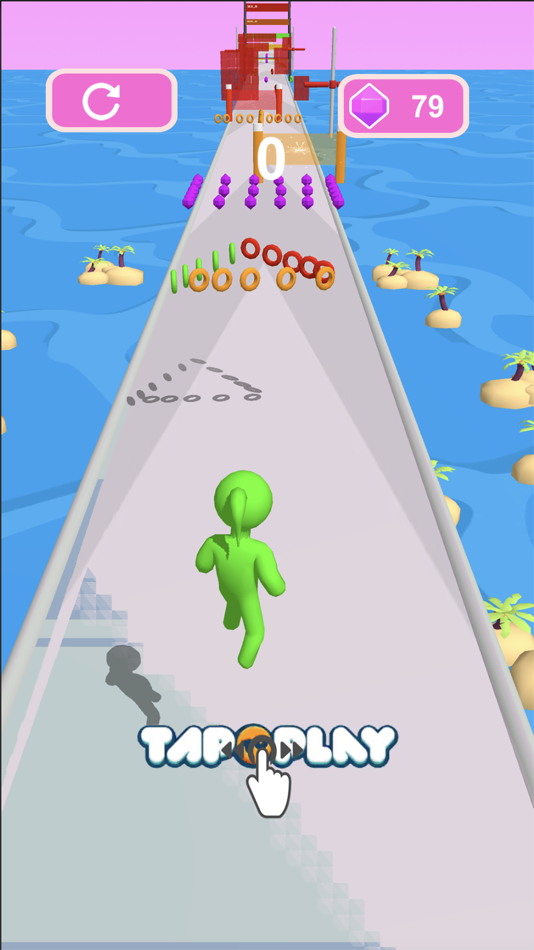 #2. Rings Stack : High Neck Run 3d (iOS) By: NOUHAILA ELHOUSNI