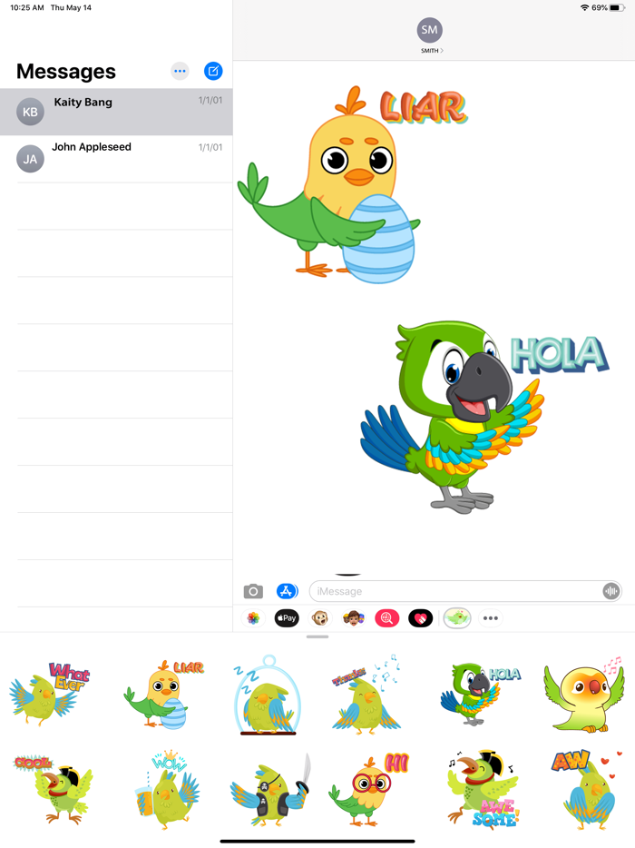 Birdish Stickers Animated