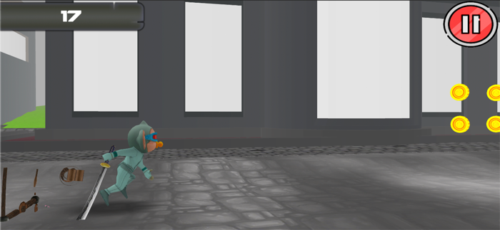 Running ninja monkey fighter