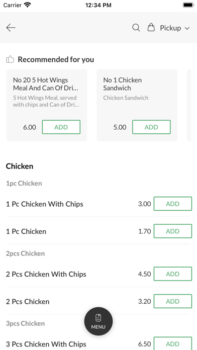Golden Fried Chicken. Screenshot