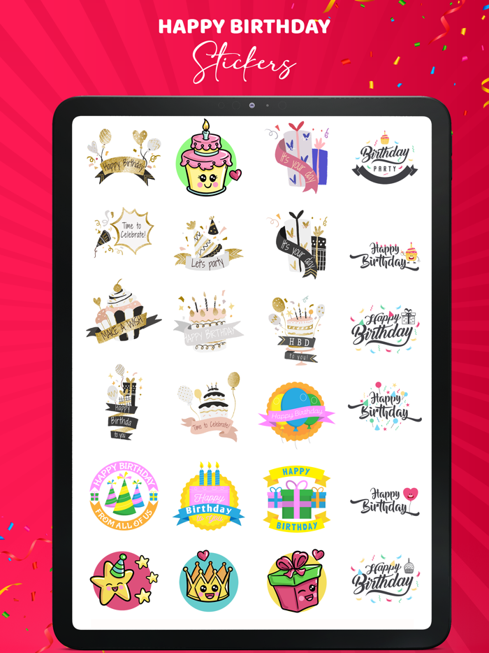 Animated Birthday Stickers