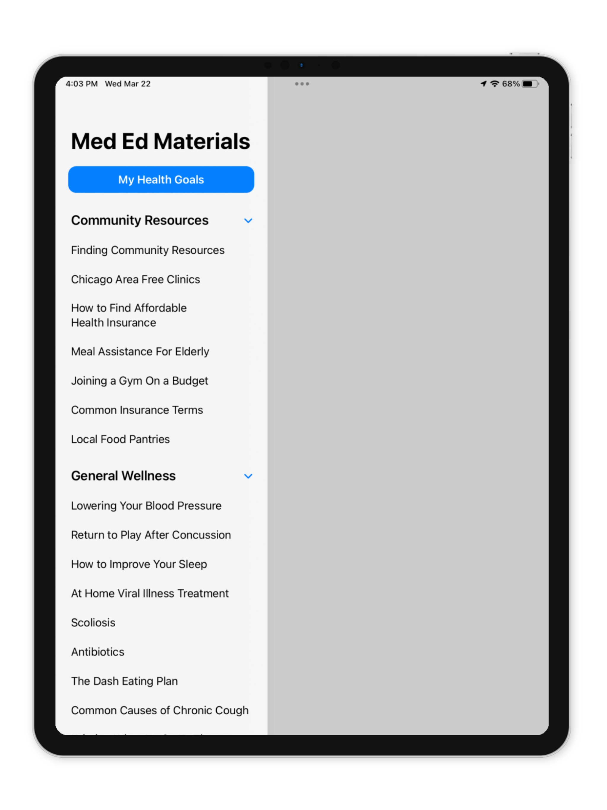 Med Ed Materials