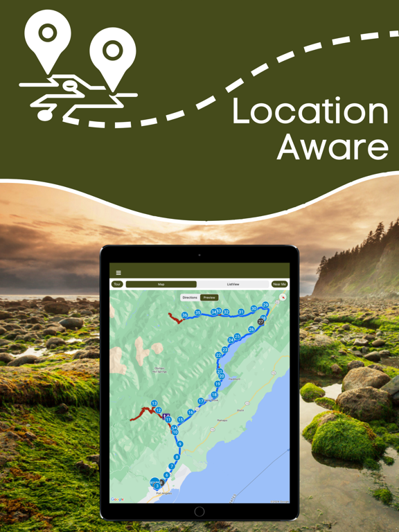Olympic National Park GPS Tour iPad screenshot 2 - Travel app