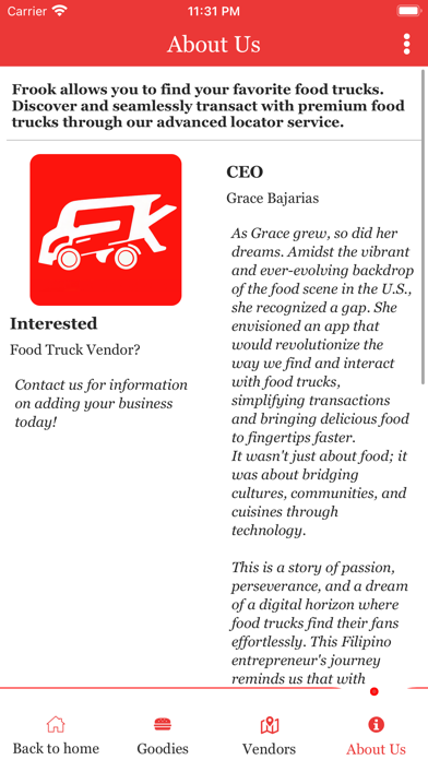 Frook  App Screenshot