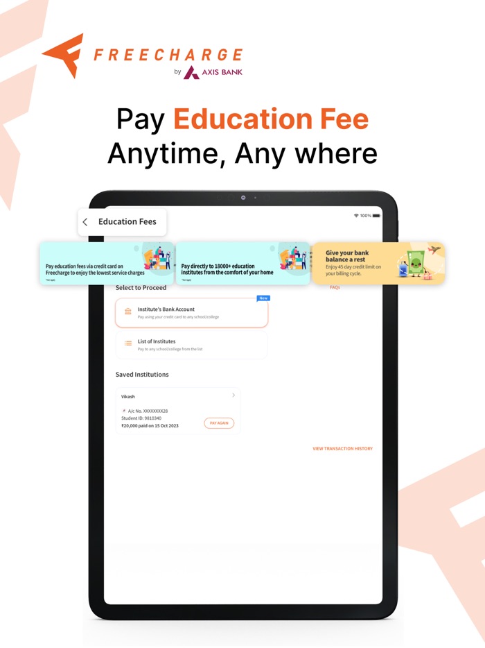 Freecharge UPI Credit Cards