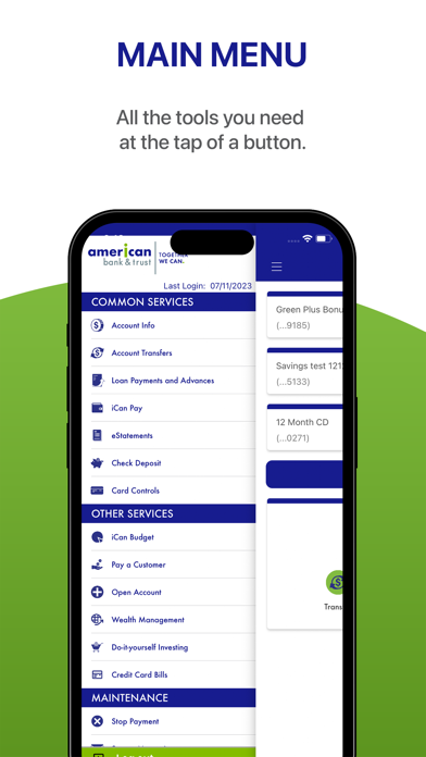 American Bank & Trust Business Screenshot