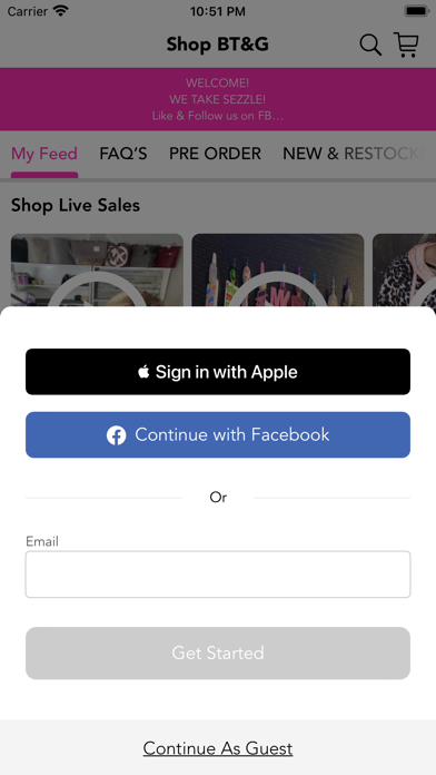 Shop BT&G Screenshot