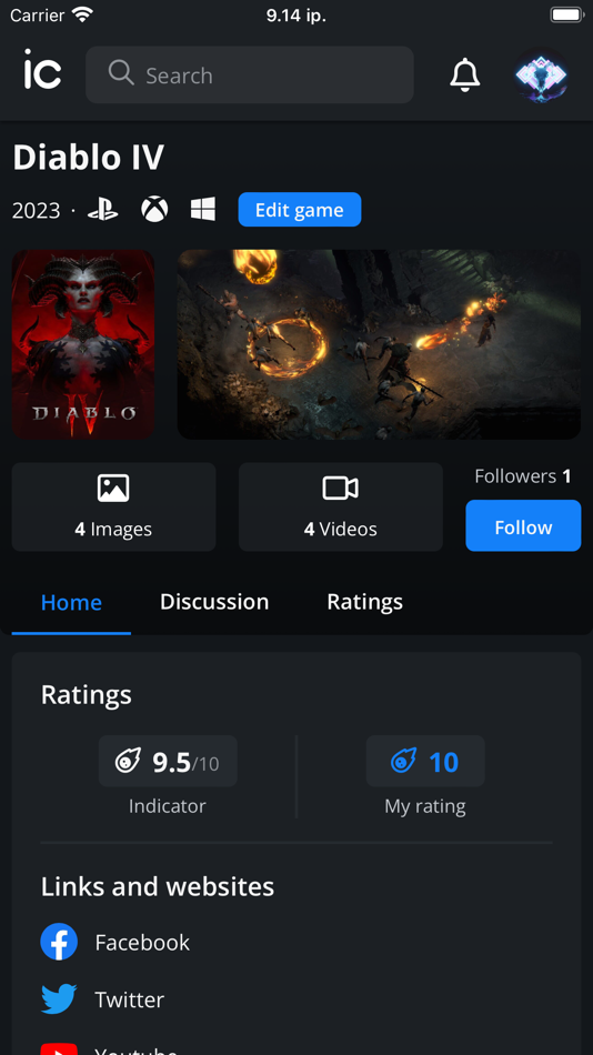 #3. Indicator: Your Gaming Profile (iOS) Podle: Indicator Solutions Ltd.