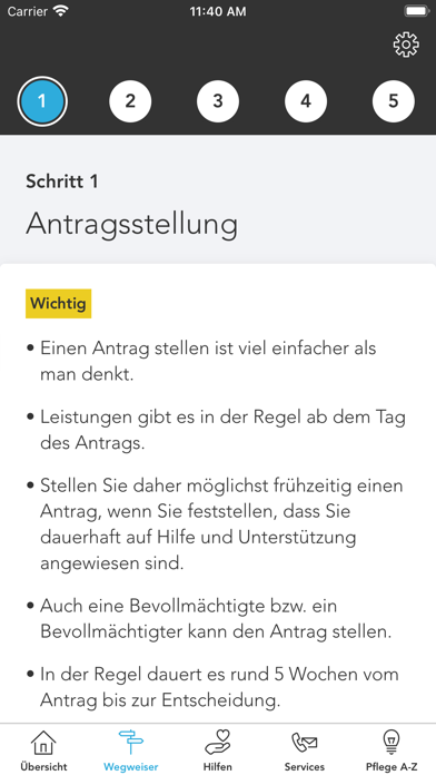 HEK Pflege Screenshot