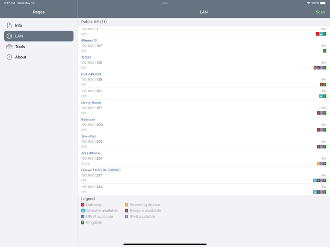 ‎Network Analyzer Capture d'écran