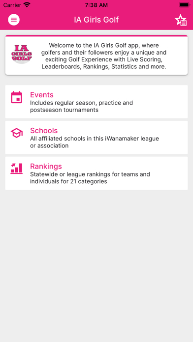 IA Girls Golf Screenshot