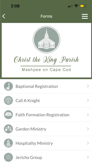 Christ the King Parish Mashpee Screenshot