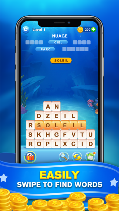 Word Swipe Beach : Search Game Screenshot