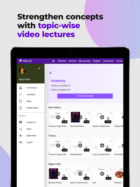 Pre PG: Clinical NEET PG NExT iPad screenshot 7 - Education app