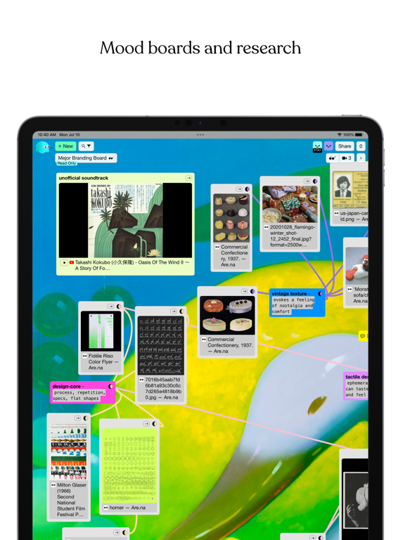 Kinopio iPad screenshot 4 - Productivity app