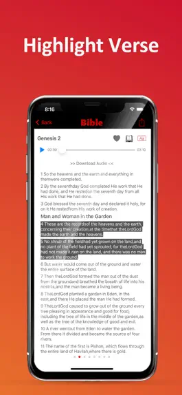 Game screenshot King James Version Bible Audio hack