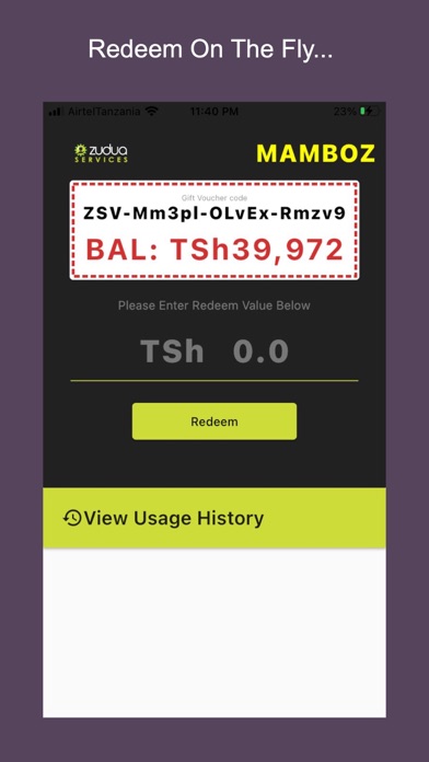 Zudua Service Admin Screenshot