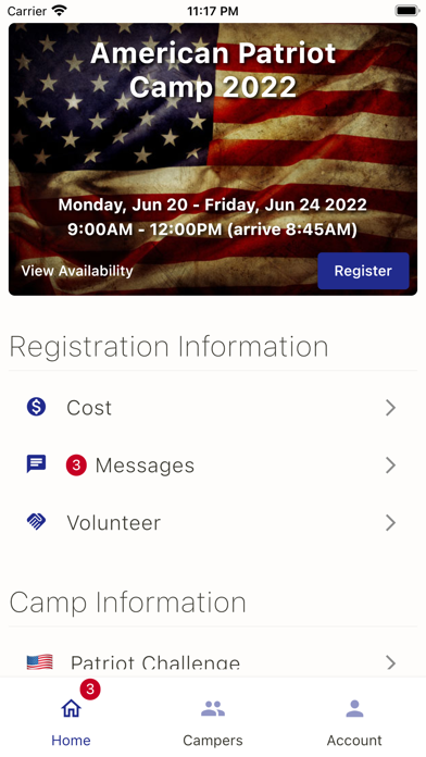American Patriot Camp Screenshot