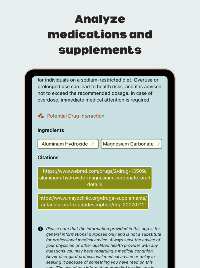 Medicine  Supplement Scanner
