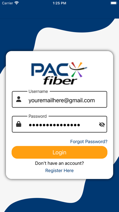 PAC Fiber Screenshot