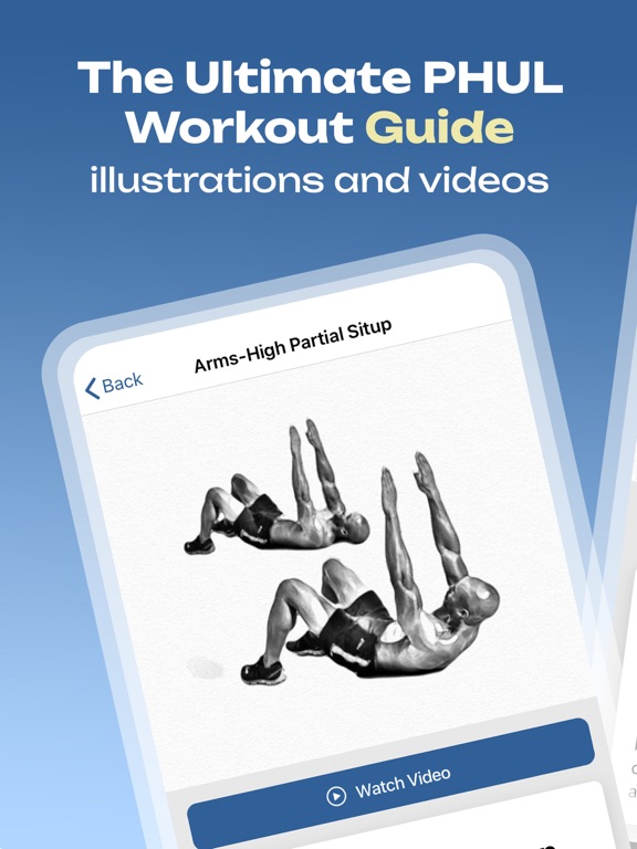 PHUL Workout Split Routine iPad screenshot 4 - Health & Fitness app