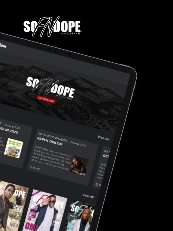 So FN Dope Magazine iPad screenshot 1 - Lifestyle app