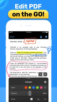 PDF Hero - PDF Editor & Reader iPhone image 1