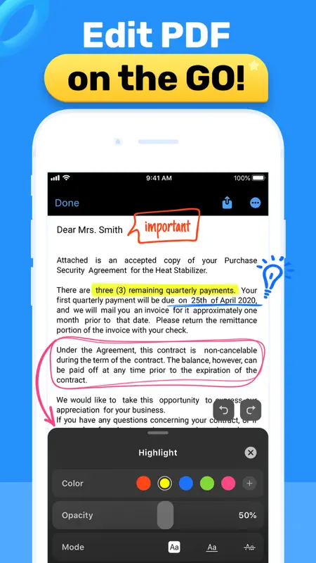 PDF Hero - PDF Editor & Reader screenshot 1 of 7