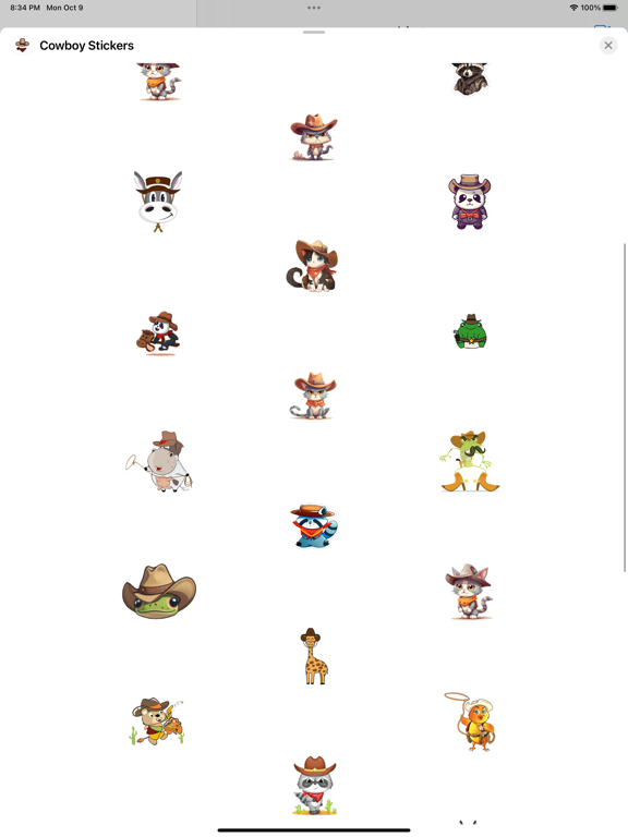 Screenshot #5 pour Cowboy Stickers