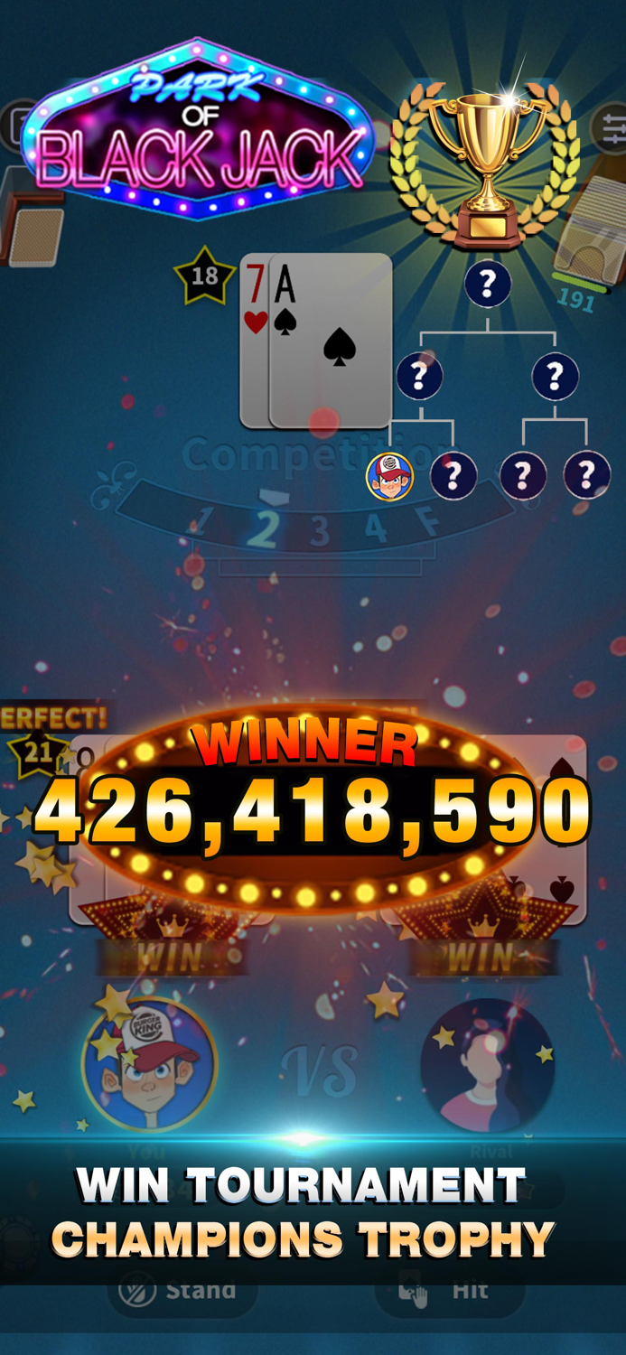 Blackjack 21 offline card game