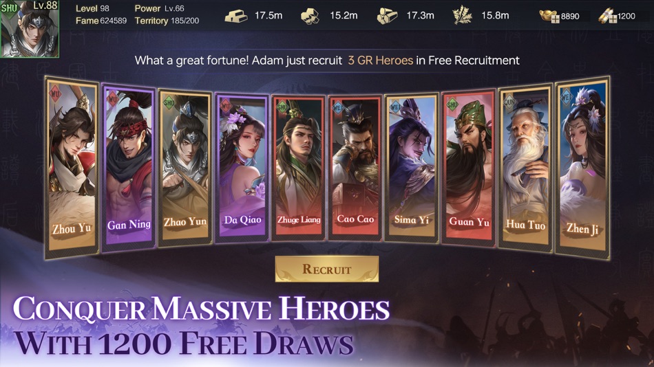 #3. Throne of Three Kingdoms (iOS) Podle: GACRAZE