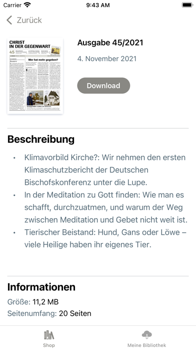 CHRIST IN DER GEGENWART Screenshot