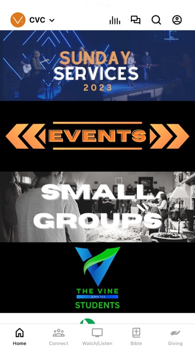 Cobb Vineyard Church Screenshot