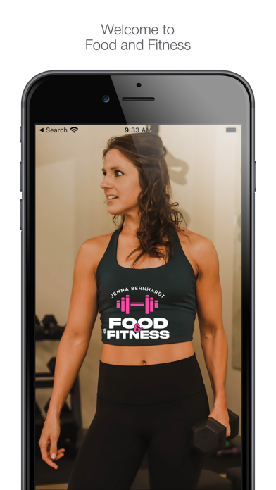 Food and Fitness App Screenshot