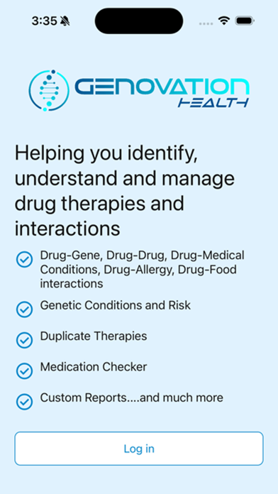 Genovation Health iPhone screenshot 1 - Medical app
