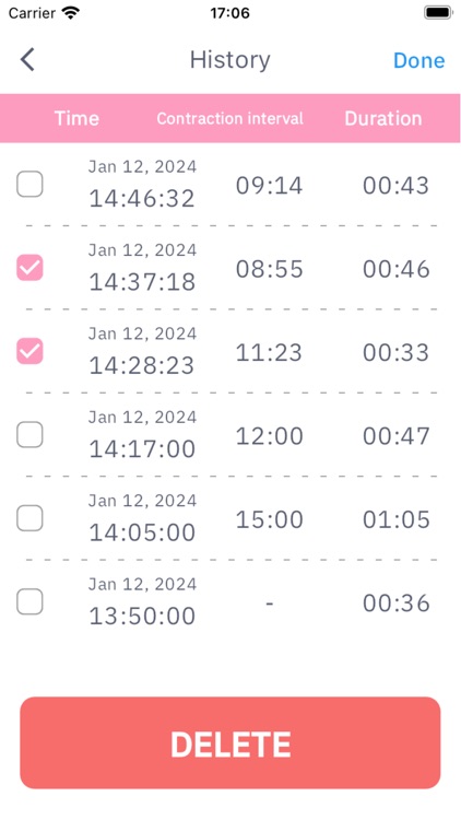contraction-timer-labor-log-by-naoya-ono
