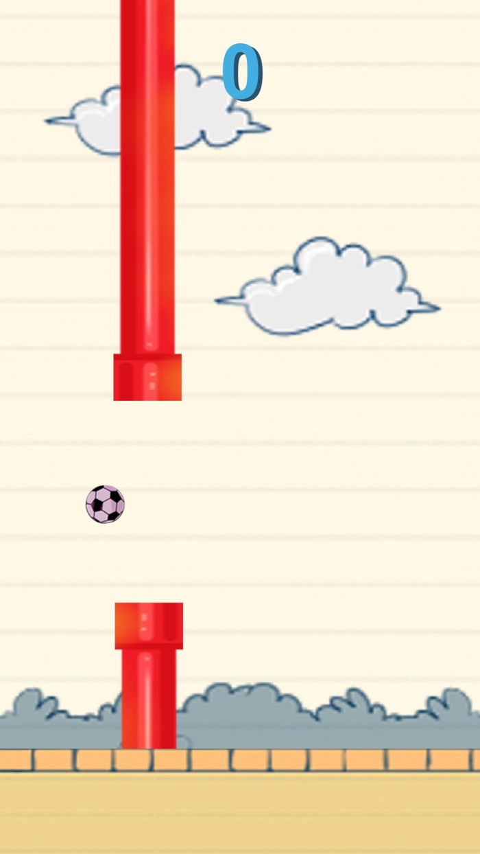 Flying Football Ball