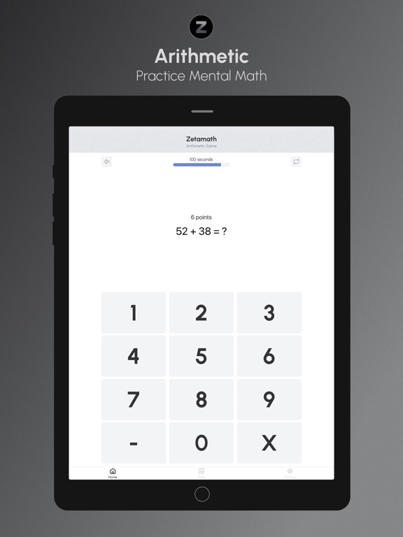 Zetamath iPad screenshot 2 - Games app